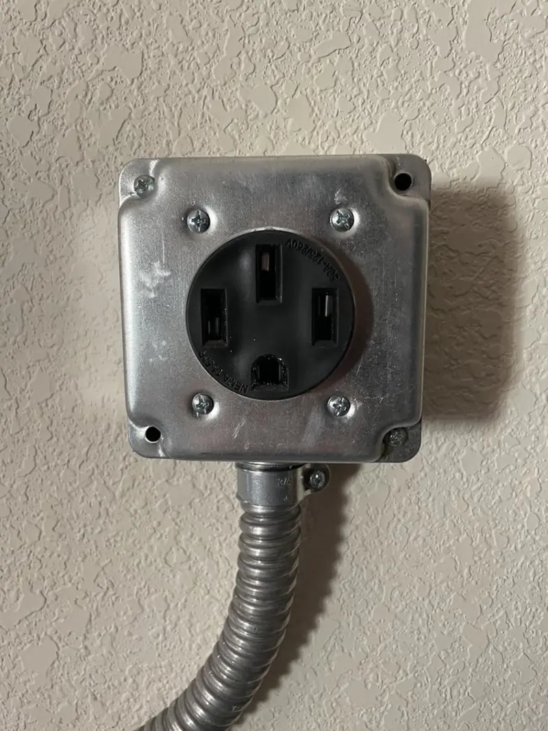 NEMA 14-50 outlet installed for Smart Home Electrical in Pacheco